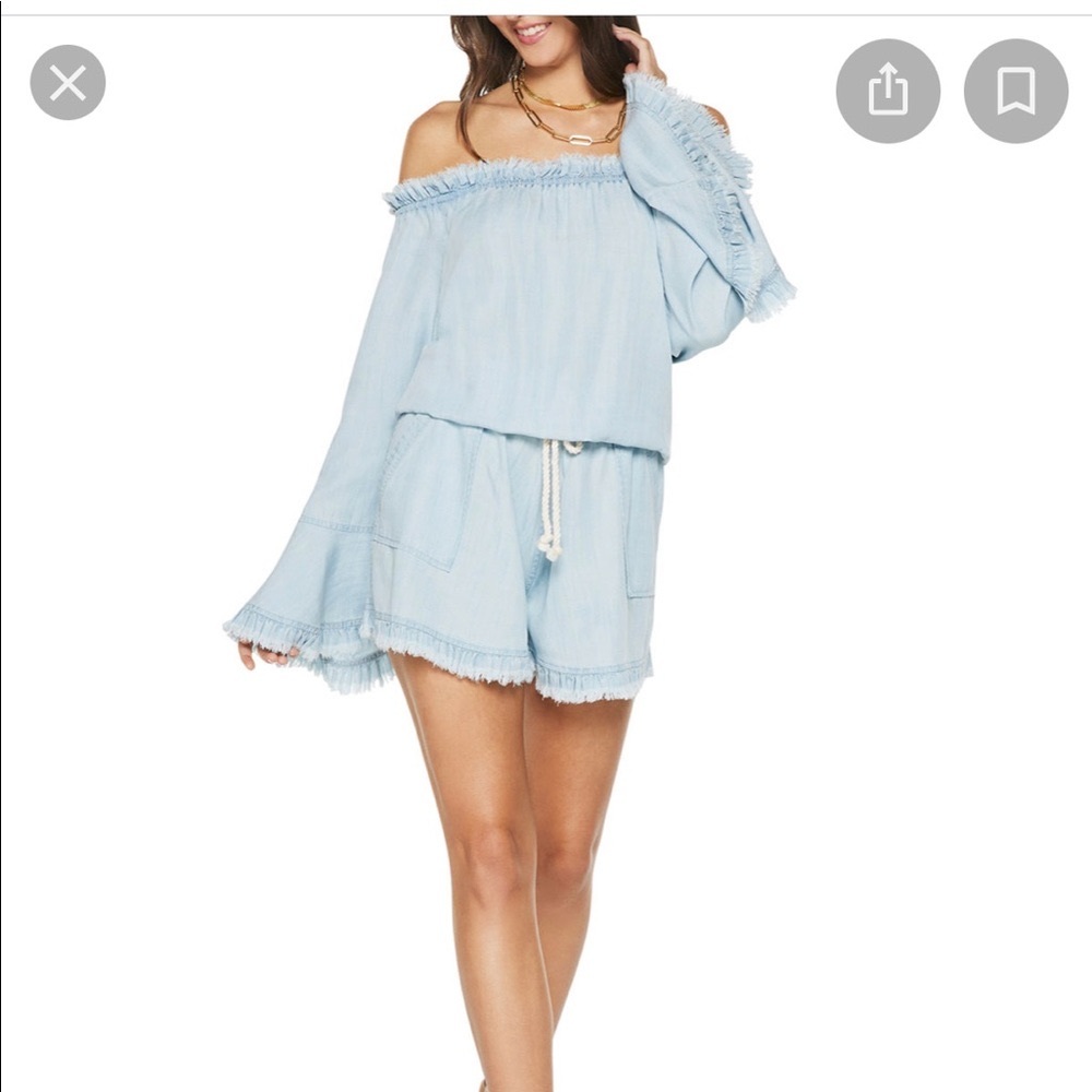 Ramy Brook  Chambray Esie Romper